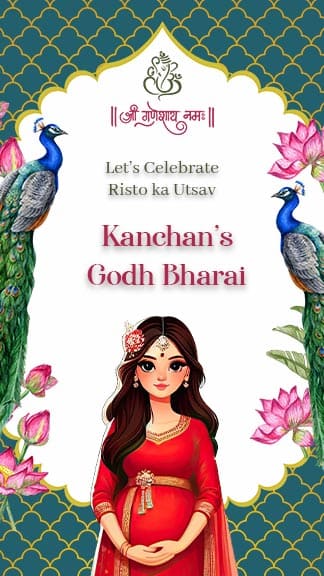 The Perfect Godh Bharai Invitation Card